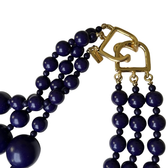 KJL Beaded Cluster Necklace - Picture 6 of 10